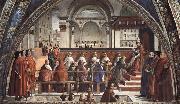 Domenicho Ghirlandaio Bestatigung der Ordensregel der Franziskaner oil painting